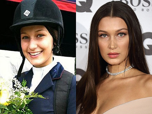 Bella Hadid prima e dopo la chirurgia plastica. Foto in costume da bagno, altezza e peso, parametri di forma, biografia, età