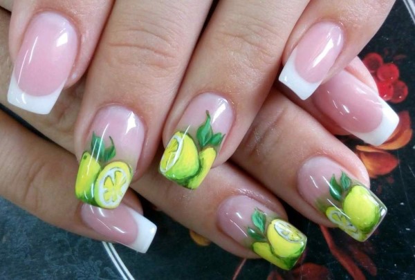 French manicure with gel polish. Photo with pattern 2020, fashion trends. How to make on short and long nails