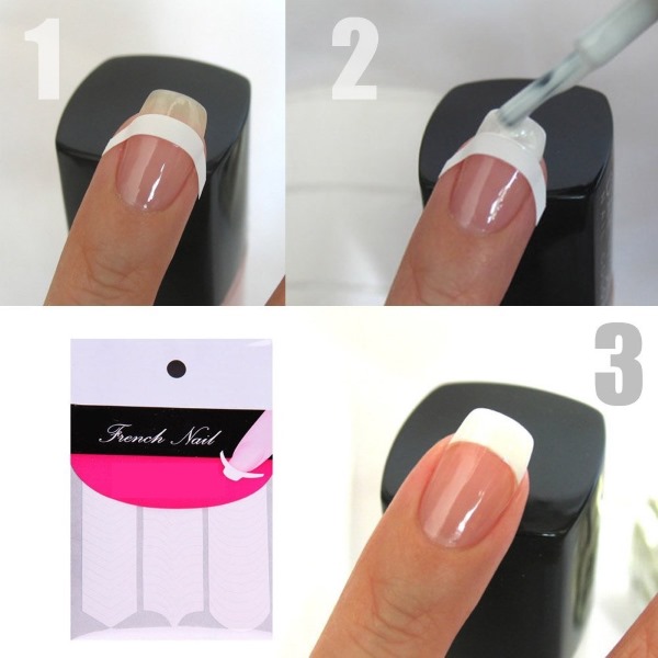 French manicure with gel polish. Photo with pattern 2020, fashion trends. How to make on short and long nails