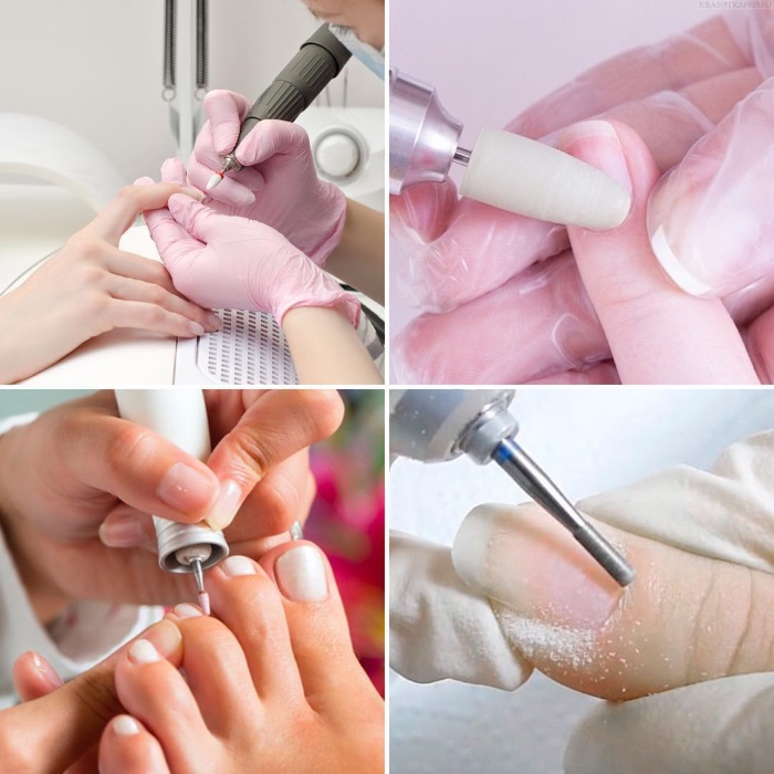 Frese per hardware manicure. Tipi con descrizioni e foto, cosa per cosa: ceramica, diamante, corindone, carburo. Appuntamento, come sterilizzare, processo per principianti