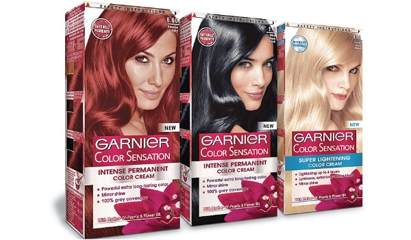 Tintura per capelli Garnier. Tavolozza dei colori Color Naturals, Sensation, Oliya (Olia), Calor e Shine. Caratteristiche di selezione e colorazione. Una foto