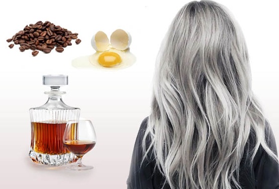 Come sbarazzarsi dei capelli grigi senza tingere i capelli con rimedi popolari, cognac. Vere ricette e miti