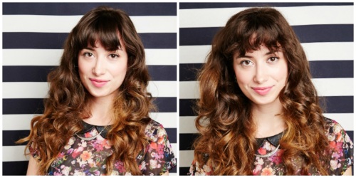 Carving for short hair. Photos before and after application, on curlers, with bangs, for adult women