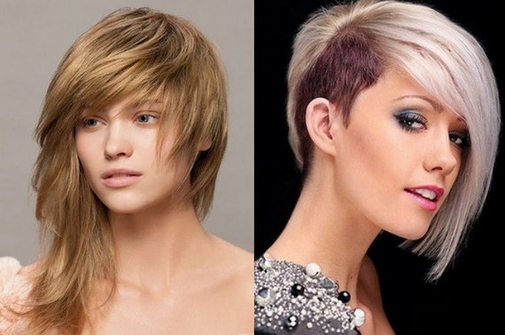 Creative haircuts and hair coloring for medium, short, long hair. Fashion trends 2020. Photo