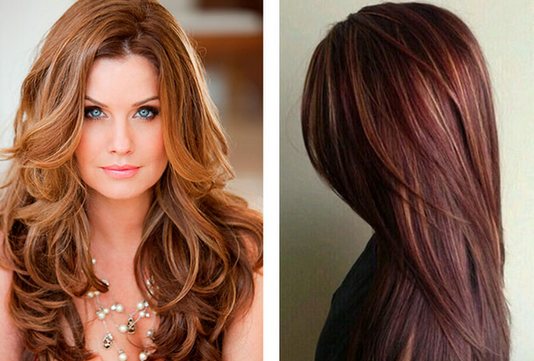 Creative haircuts and hair coloring for medium, short, long hair. Fashion trends 2020. Photo