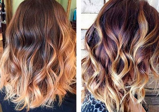 Tagli di capelli creativi e colorazione dei capelli per capelli medi, corti e lunghi. Tendenze moda 2020. Foto