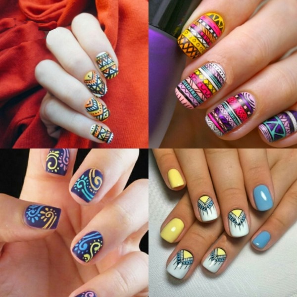 Summer manicure 2020 fashion trends. A photo. Bright, delicate, jacket, marine, with sparkles, rhinestones, rubbing