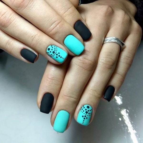 Summer manicure 2020 fashion trends. A photo. Bright, delicate, jacket, marine, with sparkles, rhinestones, rubbing