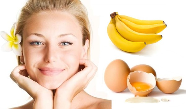 Banana face mask for wrinkles, skin around the eyes. Recipes with starch and botox effect, honey, egg