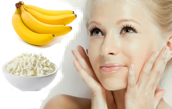 Banana face mask for wrinkles, skin around the eyes. Recipes with starch and botox effect, honey, egg