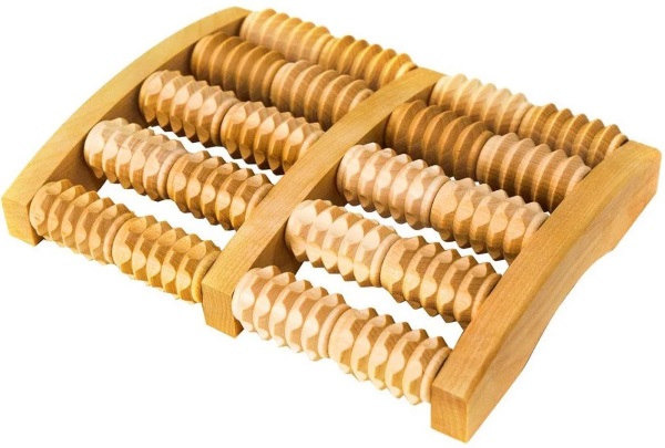 Massager for feet, ankles: roller, acupuncture, wooden, electrical, mechanical, abacus, with flat feet. Top best