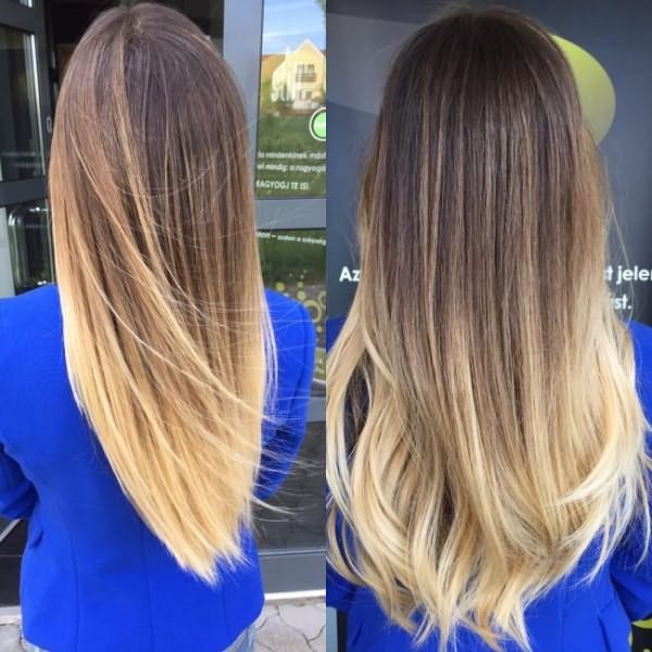 Ombre. Photo for light brown, dark, light and ash hair. How to do staining at home