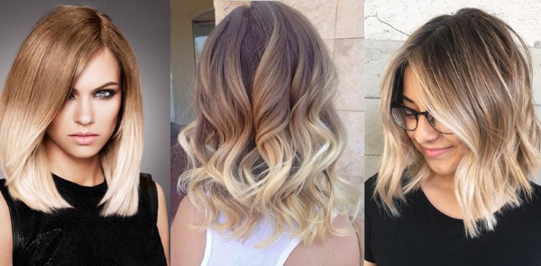 Ombre. Photo for light brown, dark, light and ash hair. How to do staining at home