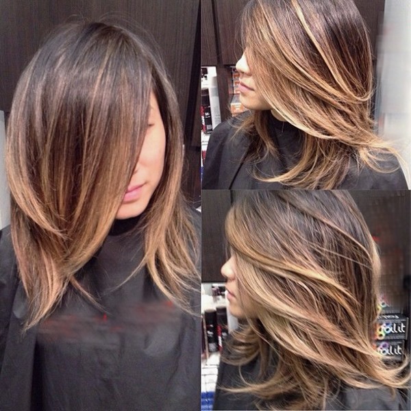 Ombre. Photo for light brown, dark, light and ash hair. How to do staining at home