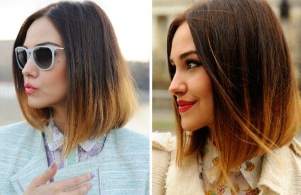 Ombre. Photo for light brown, dark, light and ash hair. How to do staining at home