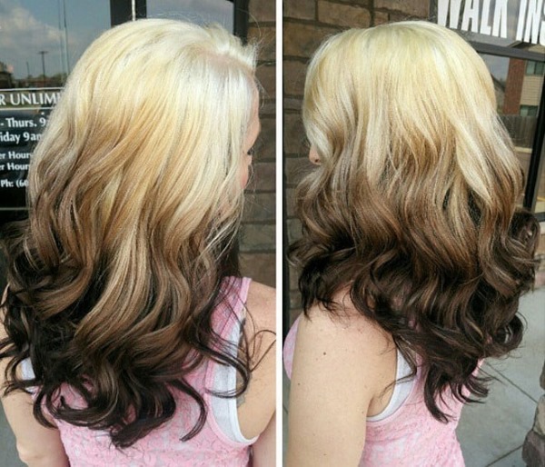 Ombre. Photo for light brown, dark, light and ash hair. How to do staining at home