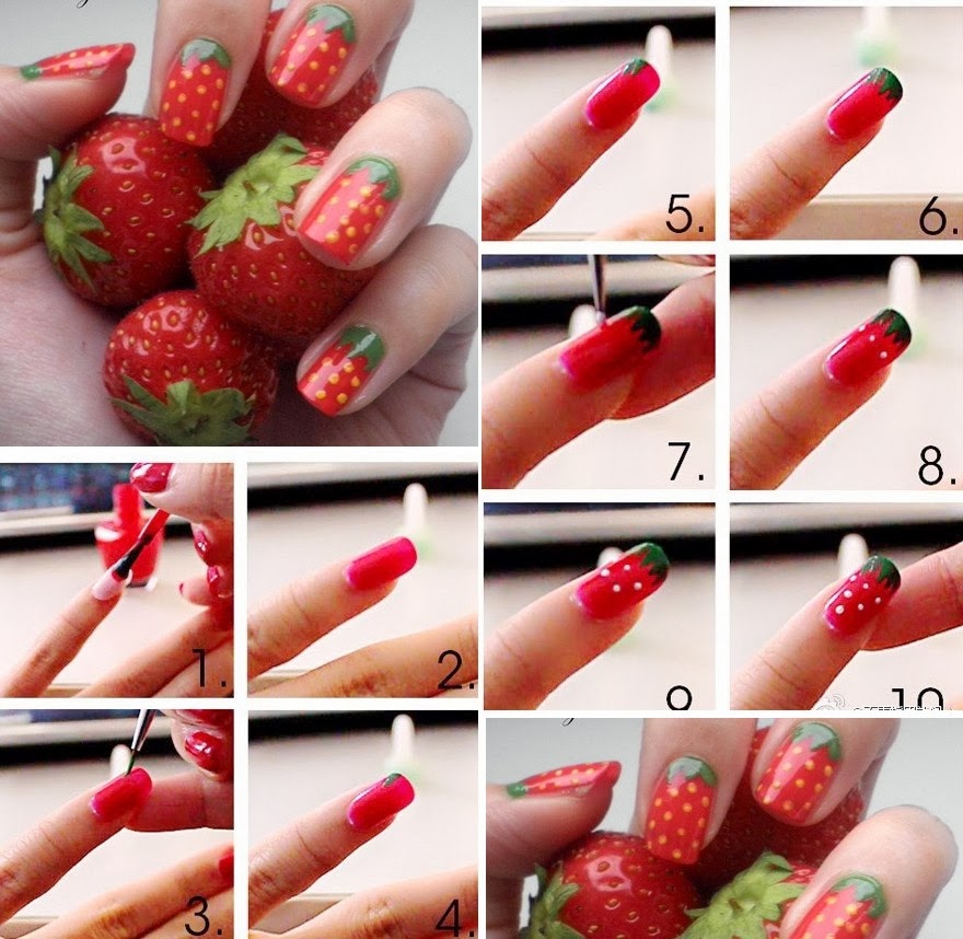 Simple drawings on nails with varnish, gel varnish, a needle, acrylic paints, powder. Fashionable manicure step by step at home