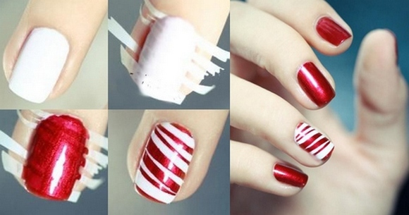 Simple drawings on nails with varnish, gel varnish, a needle, acrylic paints, powder. Fashionable manicure step by step at home