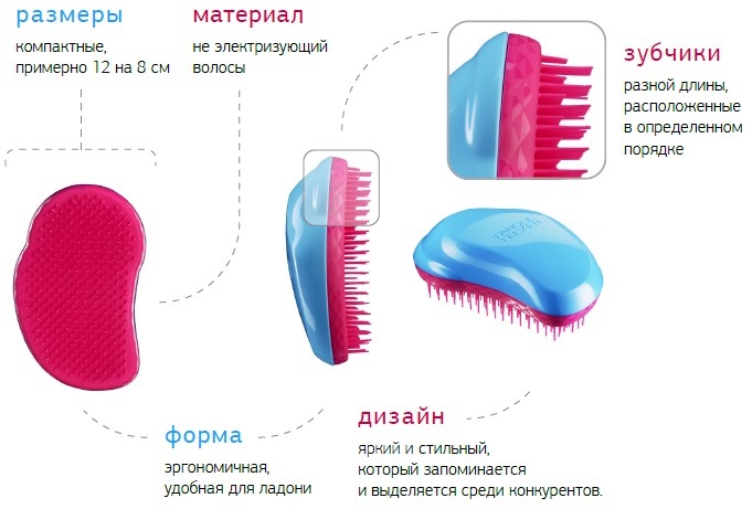 Spazzola per capelli Tangle Teezer - descrizione, recensioni. Come distinguere un falso da un originale. Prezzo e dove acquistare