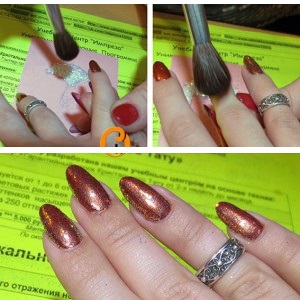 Mirror manicure: a photo, how to make a gel polish, rub in. Fashion designs, step by step instructions