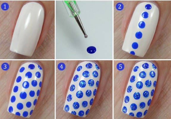 Dots for nail design. How to use for manicure, drawings. Best rating