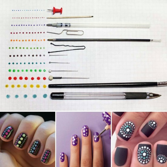 Dots for nail design. How to use for manicure, drawings. Best rating