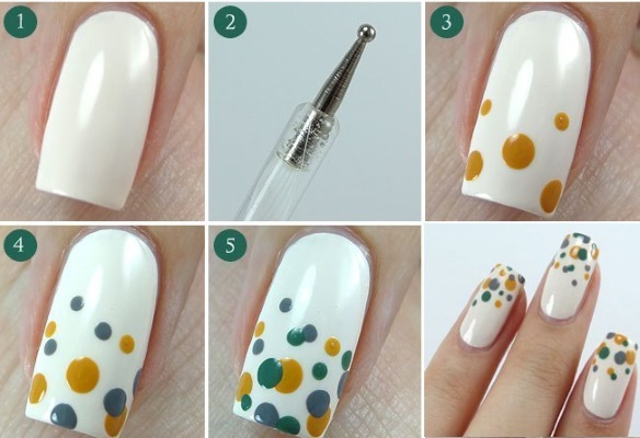 Dots for nail design. How to use for manicure, drawings. Best rating