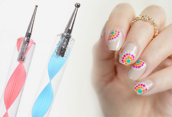 Dots for nail design. How to use for manicure, drawings. Best rating