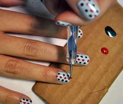 Dots for nail design. How to use for manicure, drawings. Best rating