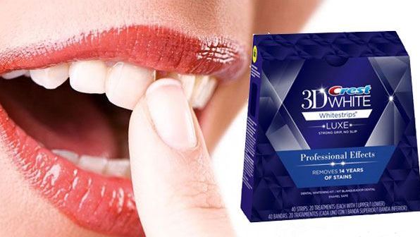 Teeth Whitening Strips: 3d white, Blend a Med, Crest, Rigel, Advanced teeth, Oral Pro, Bright light. Prices in pharmacies