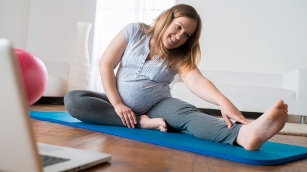 Stretching for beginners. Exercises for different parts of the body, fitness equipment, yoga, music and mood