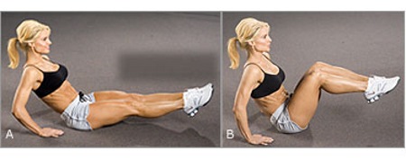 A set of exercises for the press, abdominal reduction for women, on the sides and legs at home