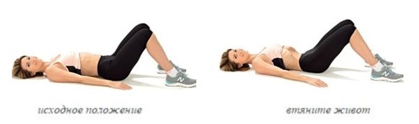 A set of exercises for the press, abdominal reduction for women, on the sides and legs at home