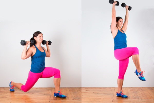 Circuit training for girls for all muscle groups at home. Exercises for burning fat with kettlebells, ball