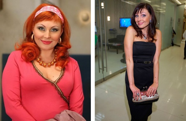 Photos of women before and after losing weight: Gagarina, Chekhov, Kartunkov, Kamenskikh, Afrikantova, Belotserkovskaya and other stars