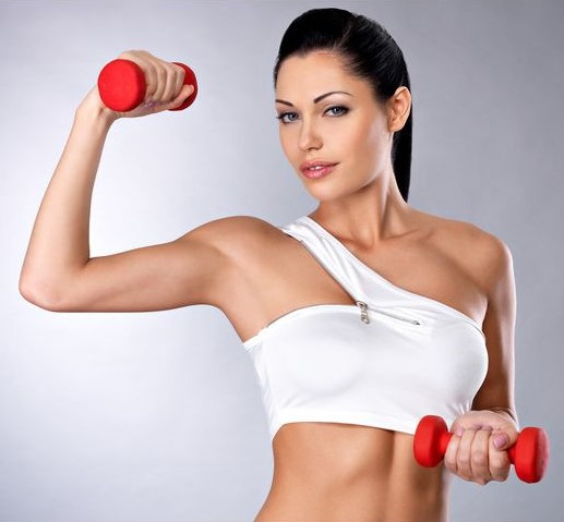 Dumbbell training program for all muscle groups. Workout plan for girls