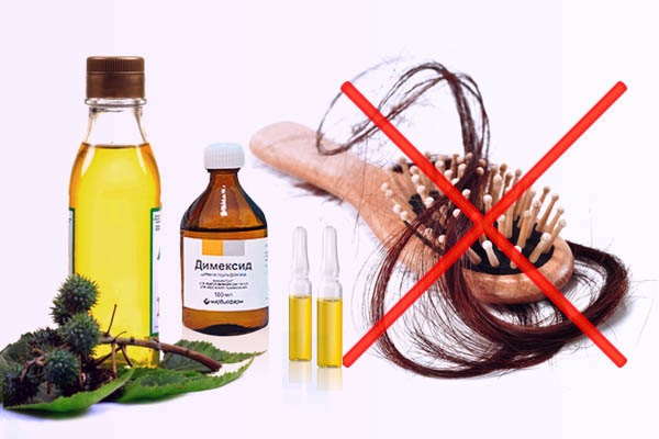 Masks for hair growth and hair loss with Dimexide and vitamins, sea buckthorn, burdock oil. Recipes