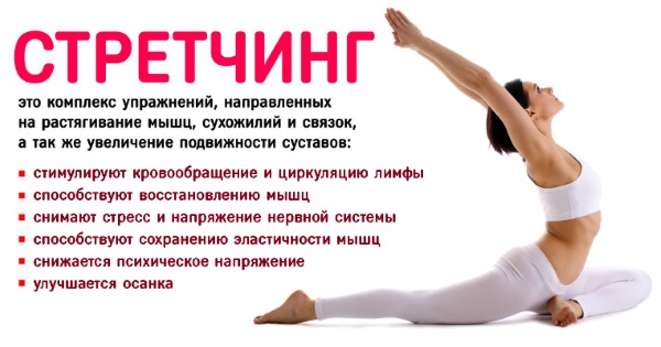 Stretching: what it is, the benefits of exercise for weight loss, fitness for beginners, children, lessons with Ekaterina Firsova