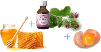 Burdock oil with red pepper in masks for hair, eyelashes and eyebrows. Recipes for use with castor oil, nettle, mustard