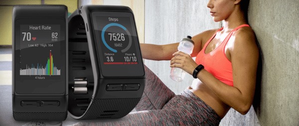 Fitness watch with heart rate monitor and pedometer. Pressure measuring bracelet, smart watch, waterproof. Rating