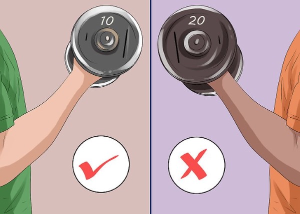 A set of exercises with dumbbells for girls at home