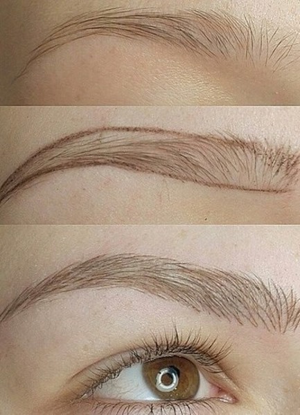 Powdery eyebrows. What is it, photos before and after tattooing, spray technique, how long does it last