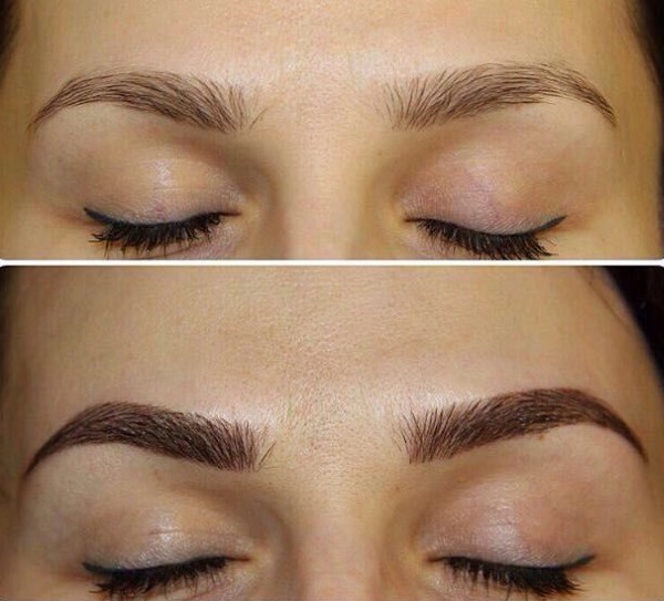 Powdery eyebrows. What is it, photos before and after tattooing, spray technique, how long does it last