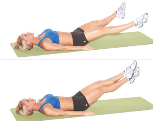 Effective abdominal exercises for women. Home workouts