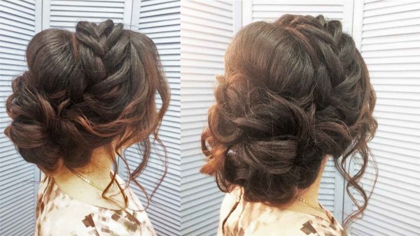 Acconciature raccolte per capelli medi. Foto come farsi per tutti i giorni, laurea, matrimonio