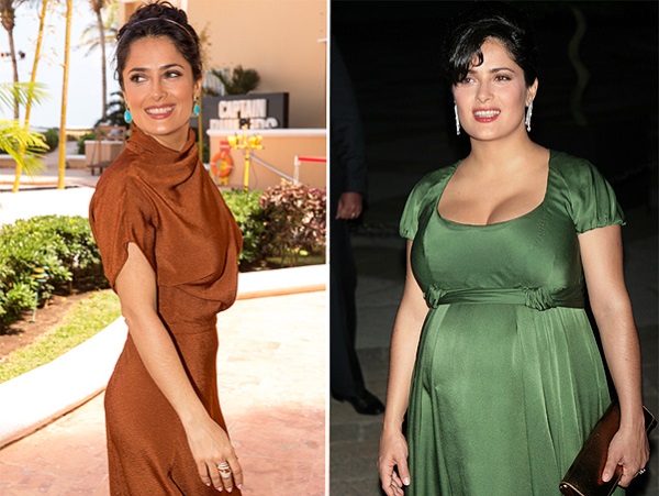 Salma Hayek. Photos in youth, on the beach, in underwear, in everyday life. Plastic surgery