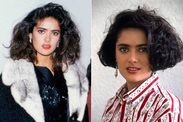 Salma Hayek. Photos in youth, on the beach, in underwear, in everyday life. Plastic surgery