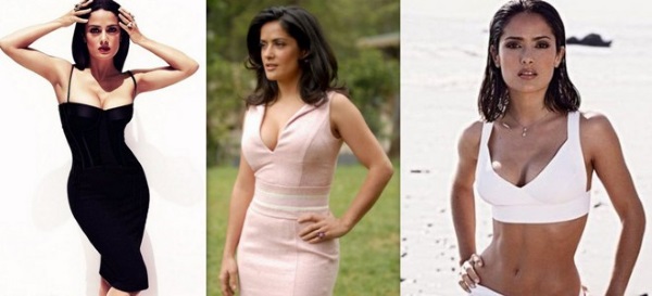 Salma Hayek. Photos in youth, on the beach, in underwear, in everyday life. Plastic surgery