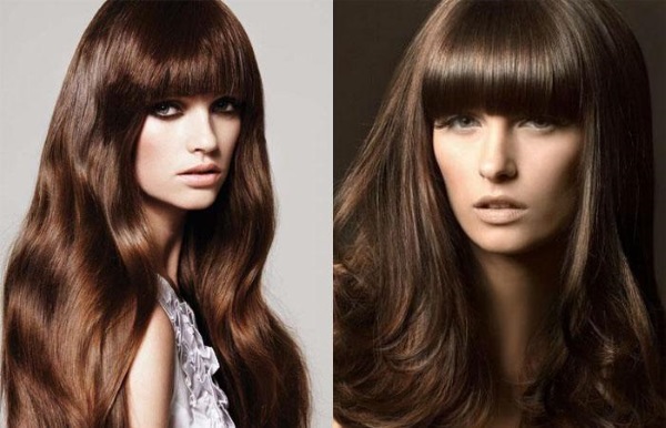 Dark brown hair color. Photos, shades, who suits, paints and how to paint yourself