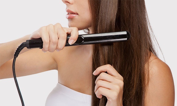 Professional hair iron for straightening, curling. Infrared, steam, ultrasonic